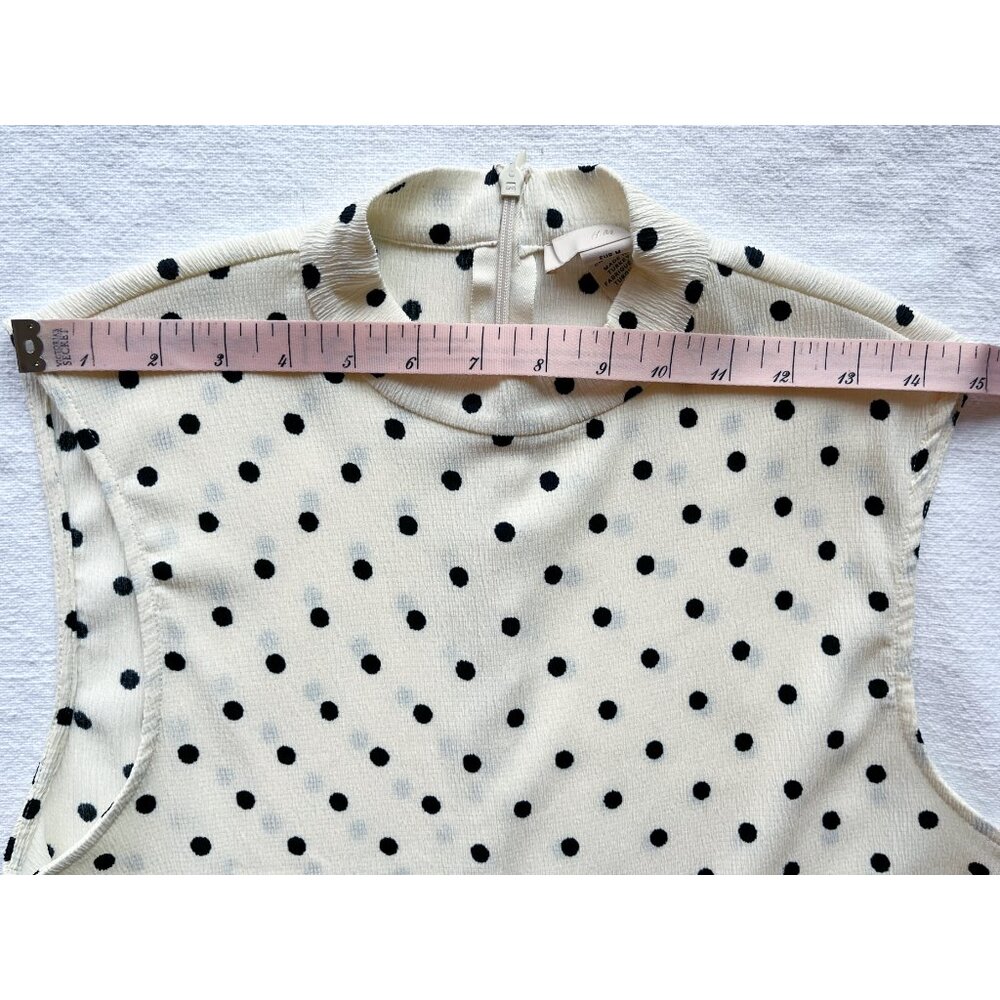 H&M Polka Dot Mock-Neck Sleeveless Midi Dress, Medium - Picture 12 of 12